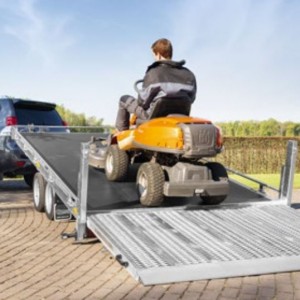 Basculement Hydraulique Avec Pont D'Accès Pour Remorque Saris