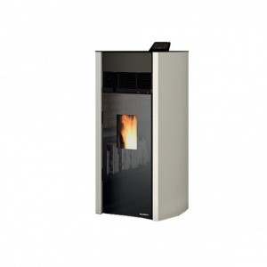 Poêle à pellets "granulés" Palazzetti Ecofire BIANCA 12Kw Pro3 Acier