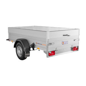 Remorque MC 205 133 1350 1C  205X133X40 PTC 1350Kg Avec Capot Couvercle