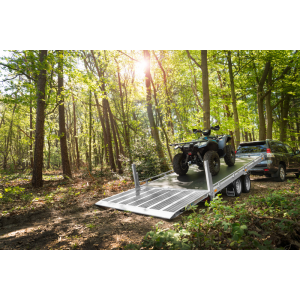 Remorque Transporteur Basculante avec Pont d'Accès TP 406 204 2700 2K 406X204X11 2700KG