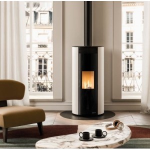 Poêle à pellets "granulés" Palazzetti Ecofire EMILY 6 ou 9 Kw Noir ou Blanc
