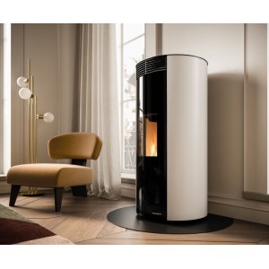 Poêle à pellets "granulés" Palazzetti Ecofire EMILY 6 ou 9 Kw Noir ou Blanc